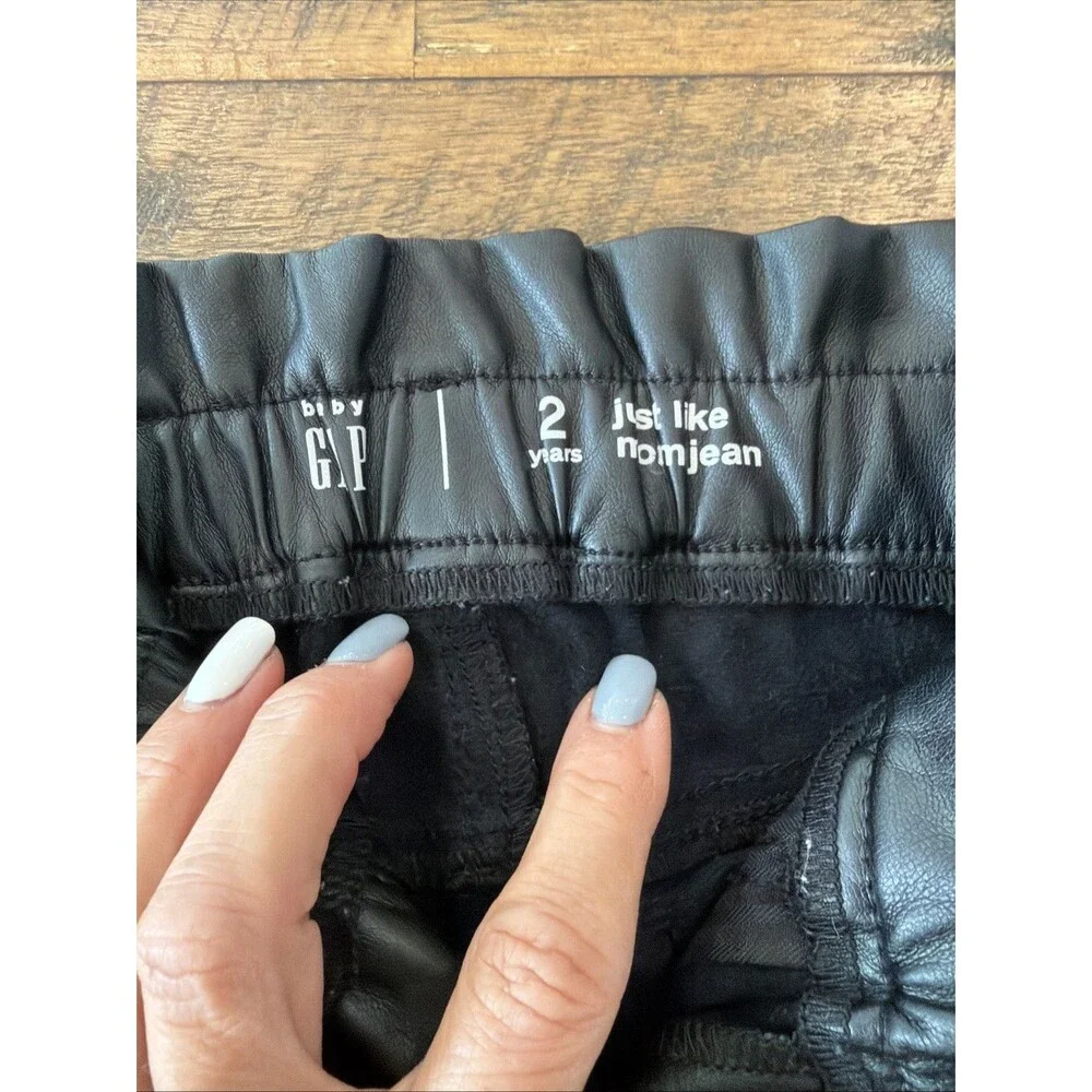 Faux-Leather Just Like Mom Pants GAP 2T